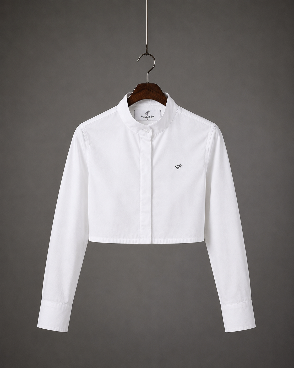 Oxford Mao Croptop Women - White