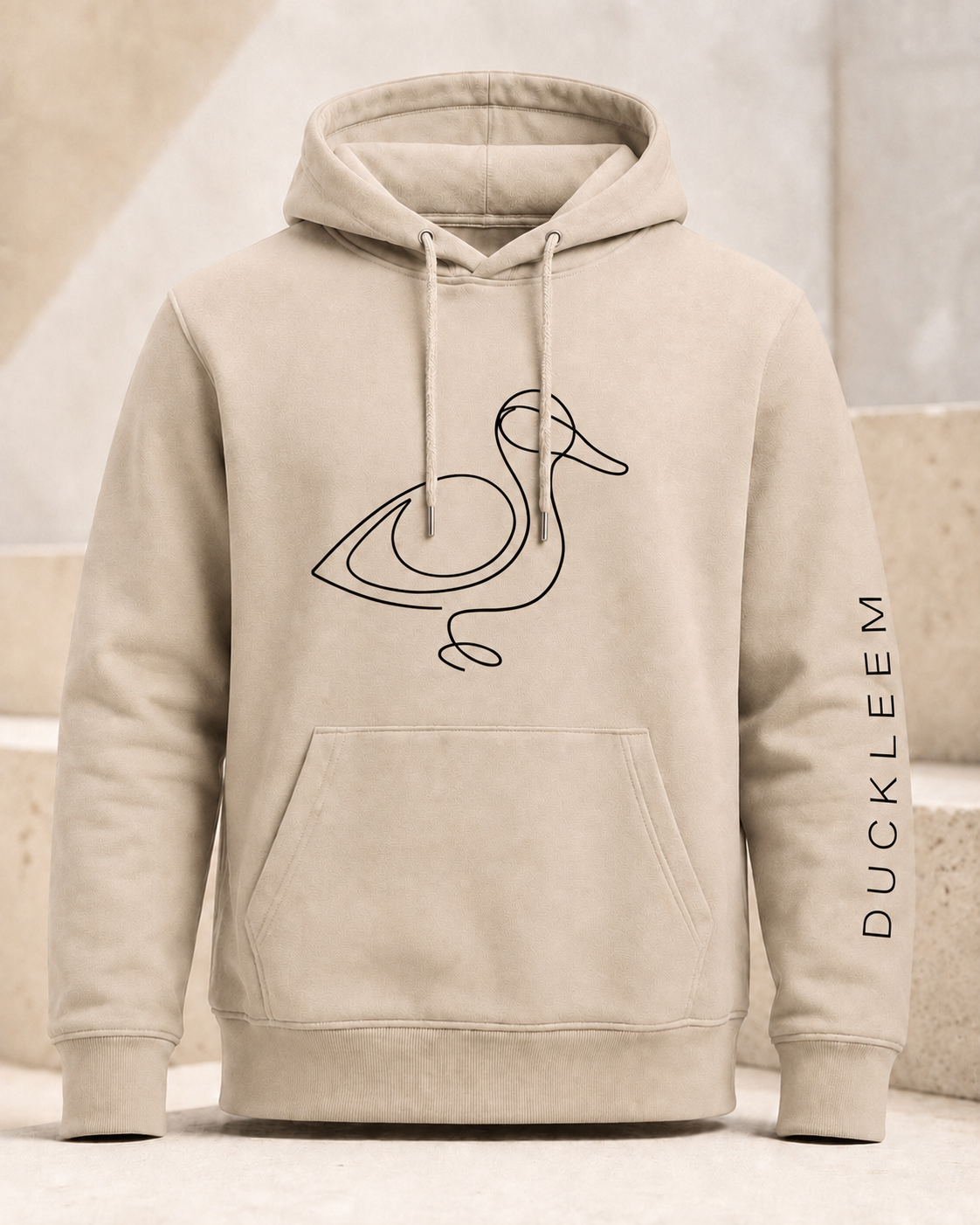 Hoodie comfy beige
