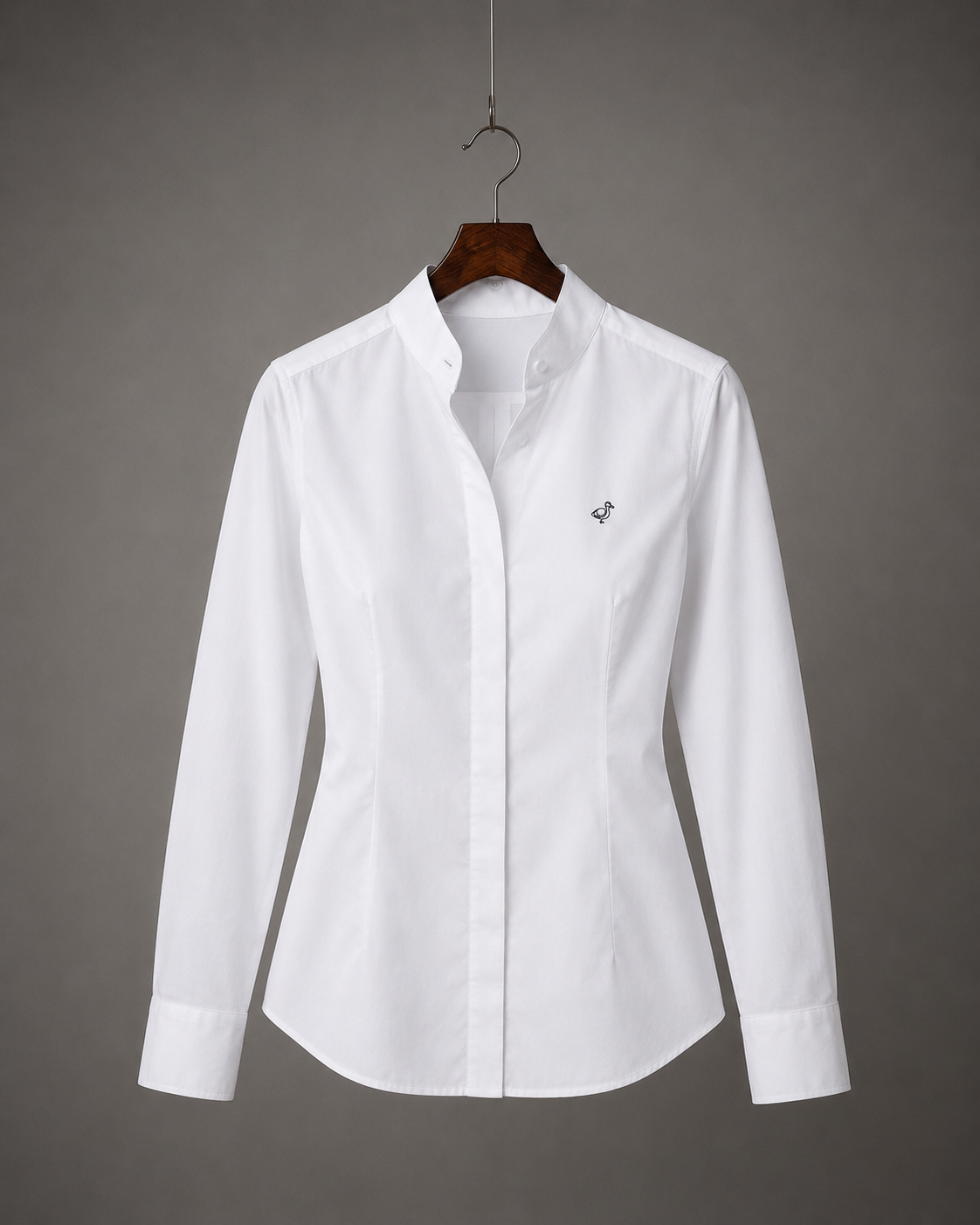 Oxford Mao Shirt Women - White